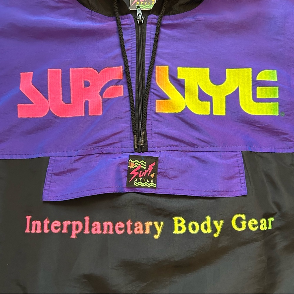 Surf Style Interplanetary Body Gear Anorak Windbreaker Jacket One Size - Picture 5 of 10